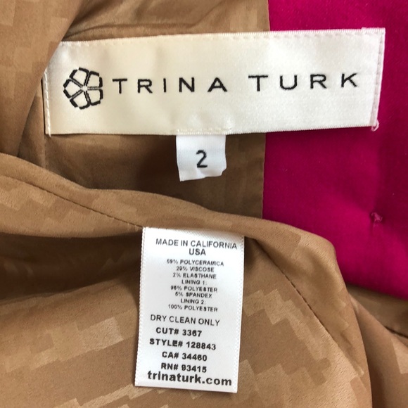 Trina Turk wool-like blazer Size 2 - Picture 8 of 13